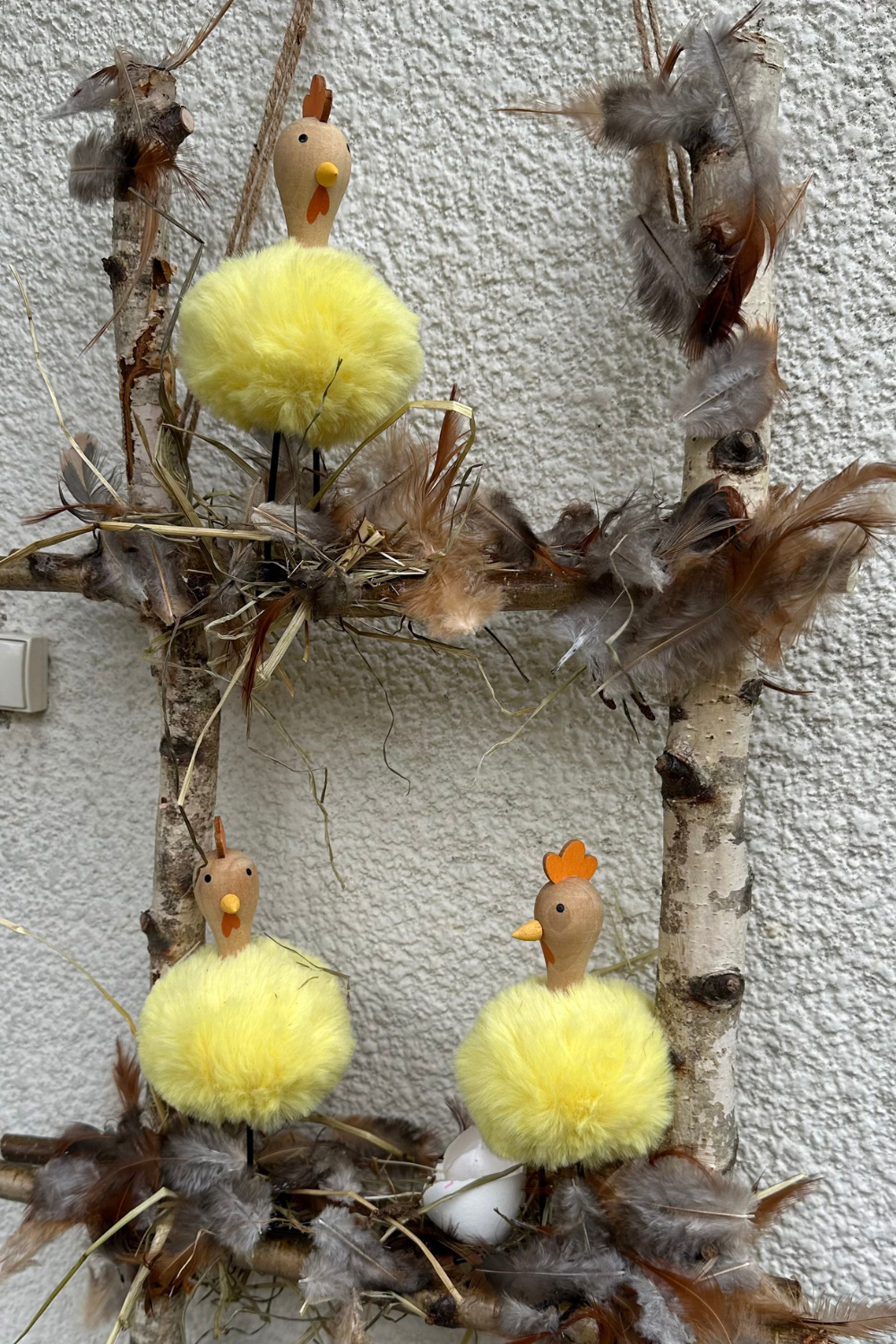 Frühlings Deko für an die Wand selber basteln