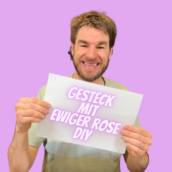 Gesteck mit ewiger Rose selber machen Pflege Leichte Deko  DIY Anleitung