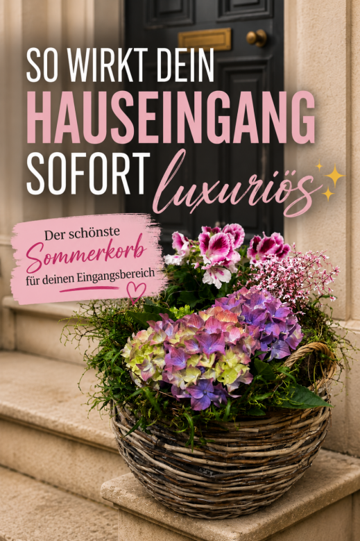 Korb sommerlich bepflanzen